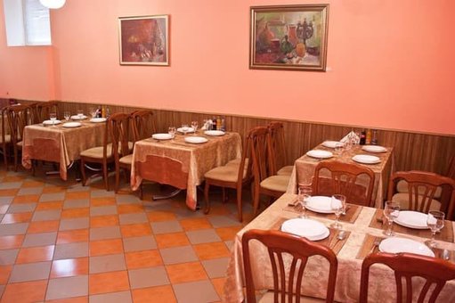 The menu in the cafe "Atlant" in Uzhgorod. Book at a discount
