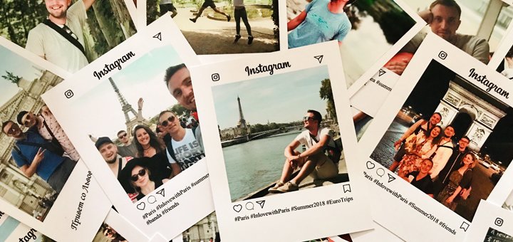 Друк до 100 фотографій в стилі instagram або polaroid на преміум-папері в студії «фокус»