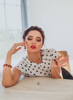 Jewelry made of natural stones from valieva jewelry. buy jewelry made of natural stones for a promotion