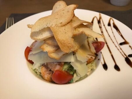 Cafe buzina, odessa. italian cuisine on offer