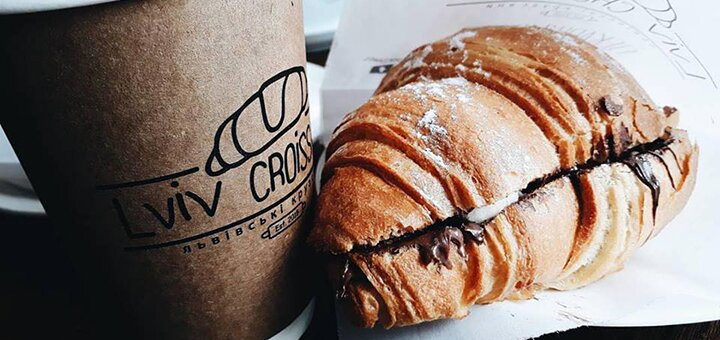 Акции в кафе «Lviv Croissants» в Киеве 2