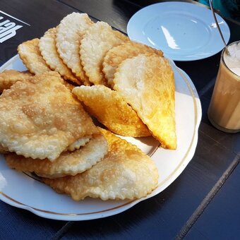 Promotion for dishes from the menu in the ilyus cafe in mariupol. book with a discount