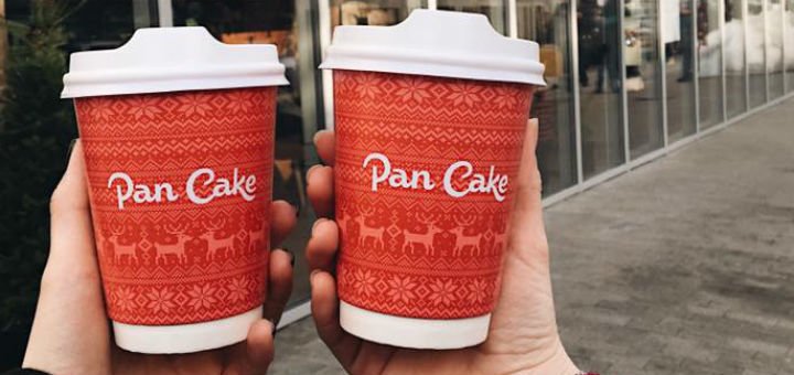 Кава «to-go» в кав'ярні «Pan Cake» у Вінниці. Замовляйте десерти і напої по акції.