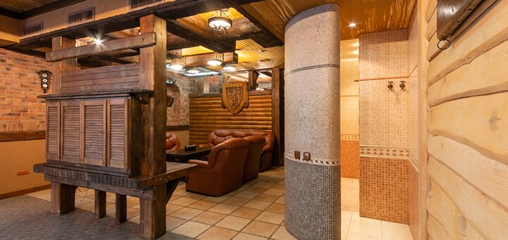 Посещения сауны с водопадом для компании в банном комплексе «Banya Club» в Киеве по акции 1