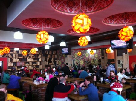 Promotions of fast food cafe &quot;kneipp&quot;