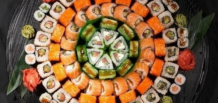 Суши сет для компании с доставкой от «Sushi Drive» в Киеве. Заказать по акции.