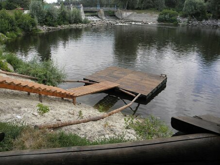 Fishing in the recreation area dam in lower mlyny. book with a discount.