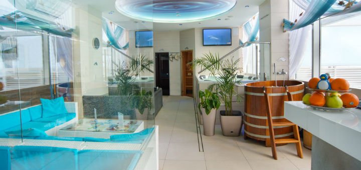 Spa zone in the fitness club &quot;nemo fit &amp; spa&quot; in odessa. visit discounted wellness treatments.