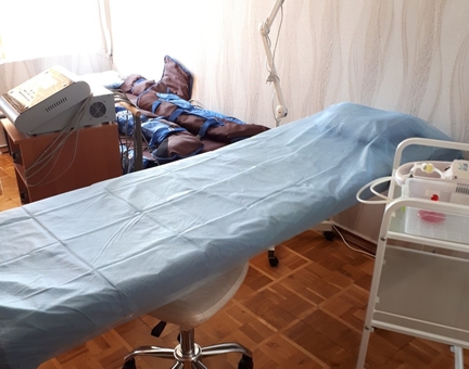 Permanent make-up room in the "Obereg" center in Zaporozhye. Sign up for a tattoo at a discount.