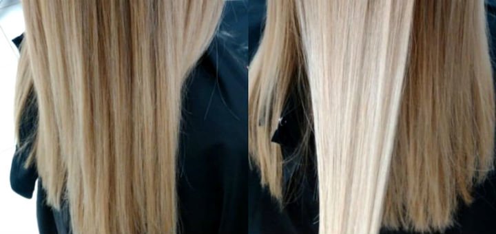 Blonding hair in the City style beauty salon in Dnipro. Pay for hairdressing services at a discount.
