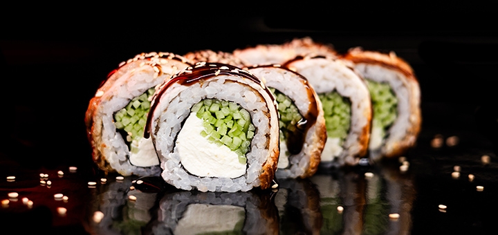 Hanzo Sushi Delivery. Order with the 8% discount.