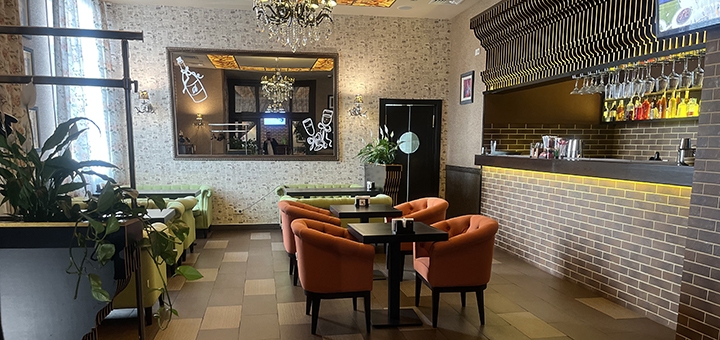 Cafe I'll hang out with a friend. Visit with promotion 7