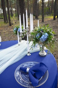 Wedding decoration of tables from the studio &quot;kiriya&quot; for the promotion.